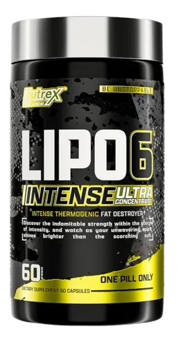 Lipo 6 Black Intense Nutrex 60 Caps Sabor Sin sabor